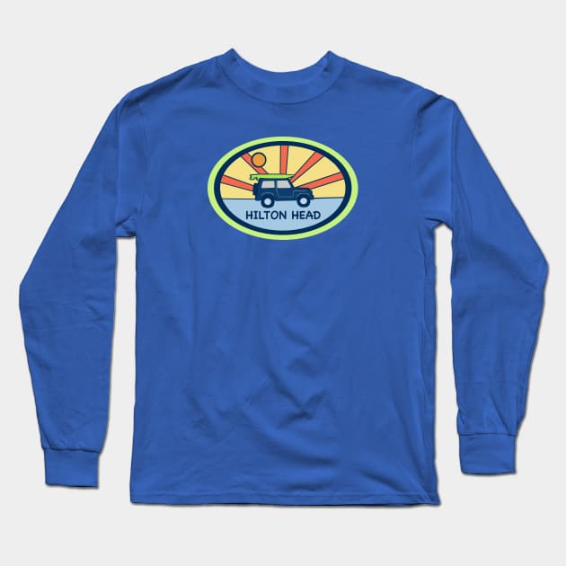 Hilton Head SC Beach Day Long Sleeve T-Shirt by Trent Tides